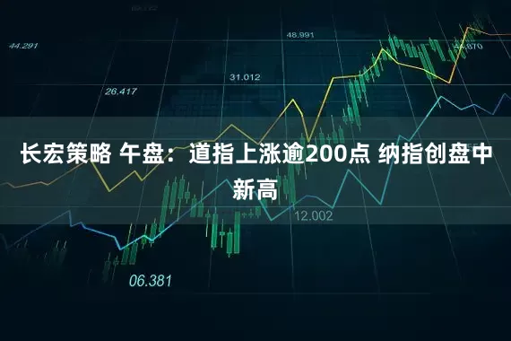 长宏策略 午盘：道指上涨逾200点 纳指创盘中新高